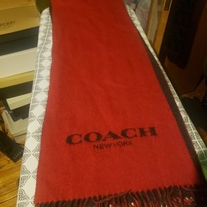 Red coach scarf